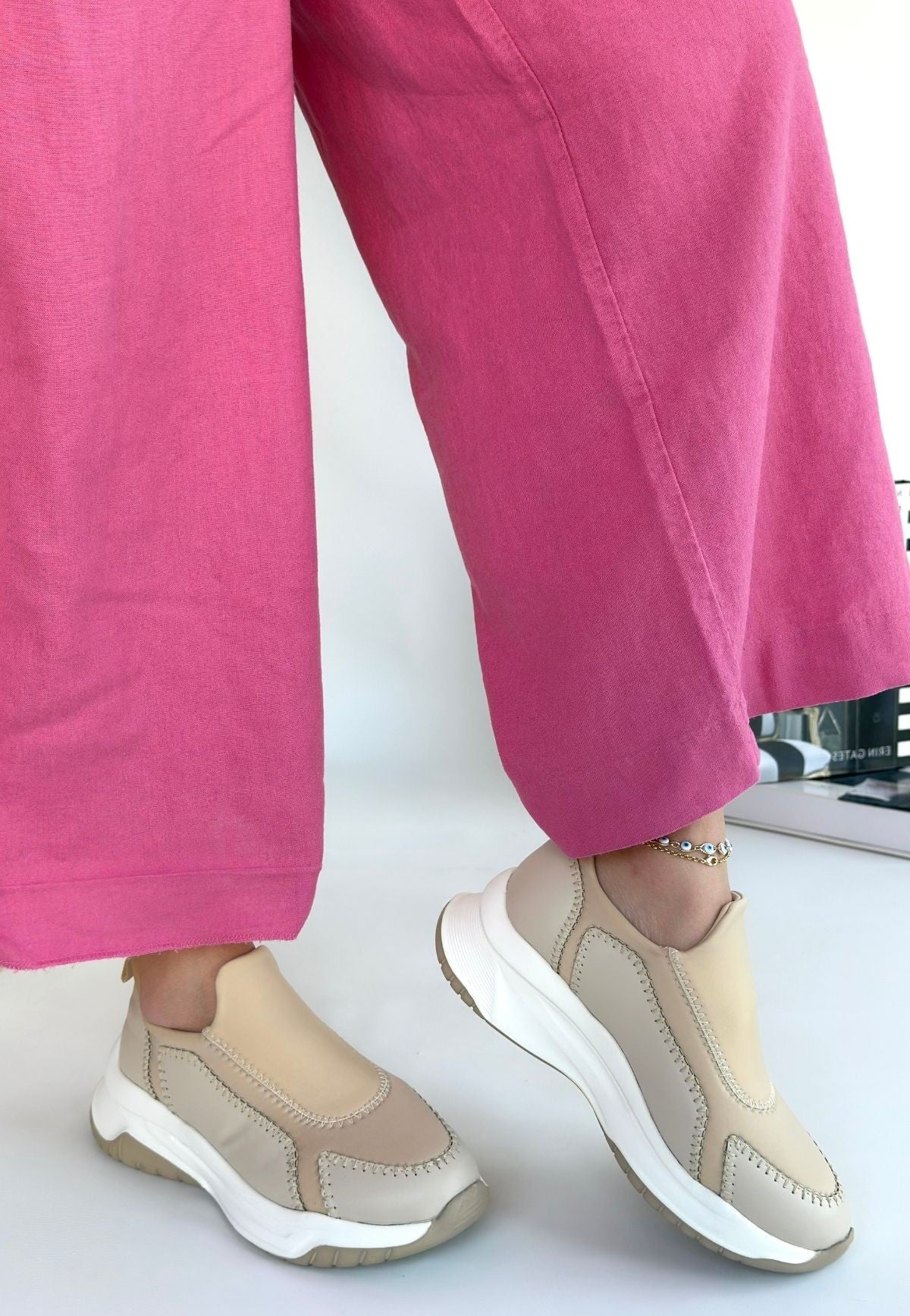 Kendy Bej Cilt Spor Ayakkabı