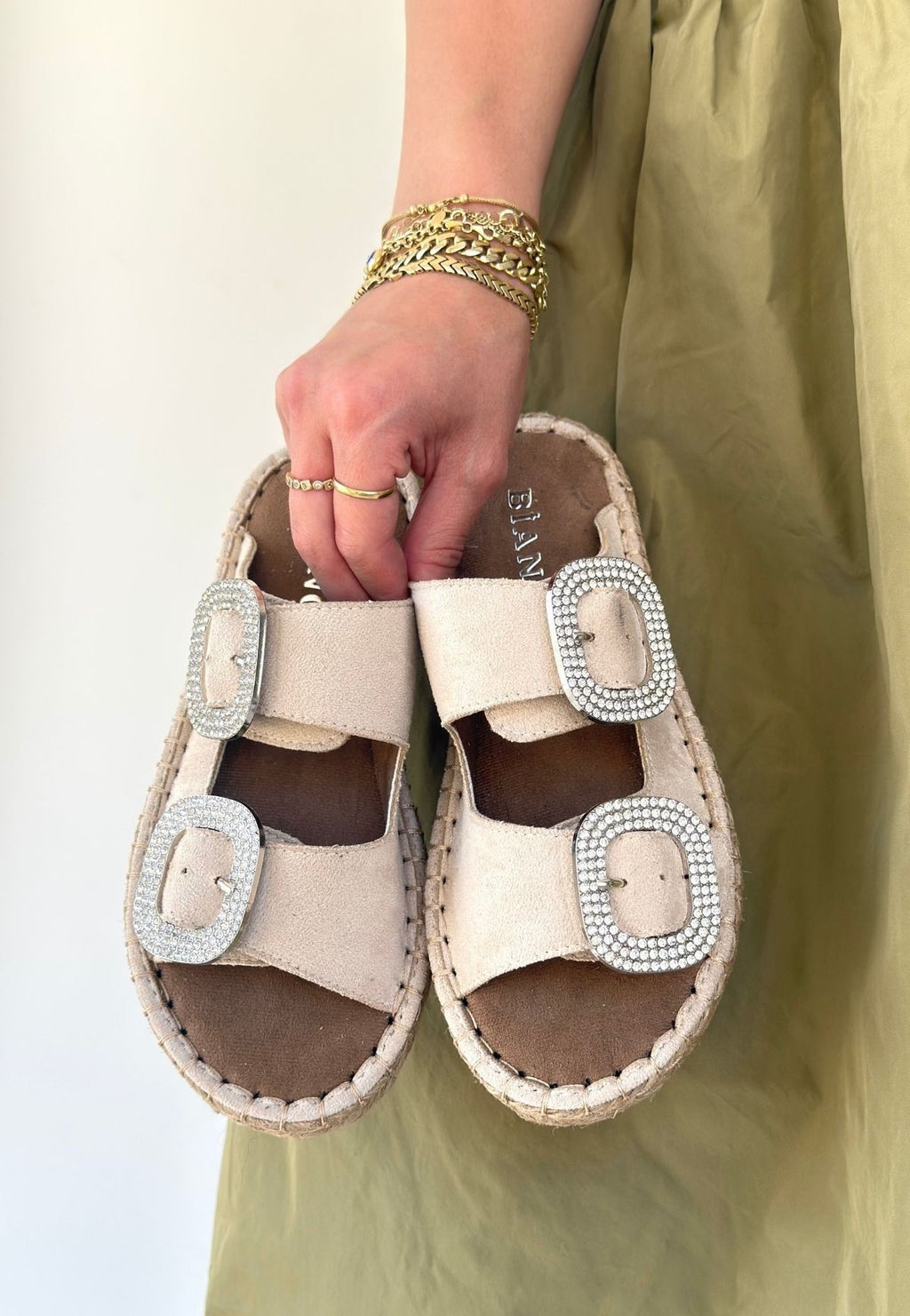 Hertas Bej Nubuk Tokalı Terlik