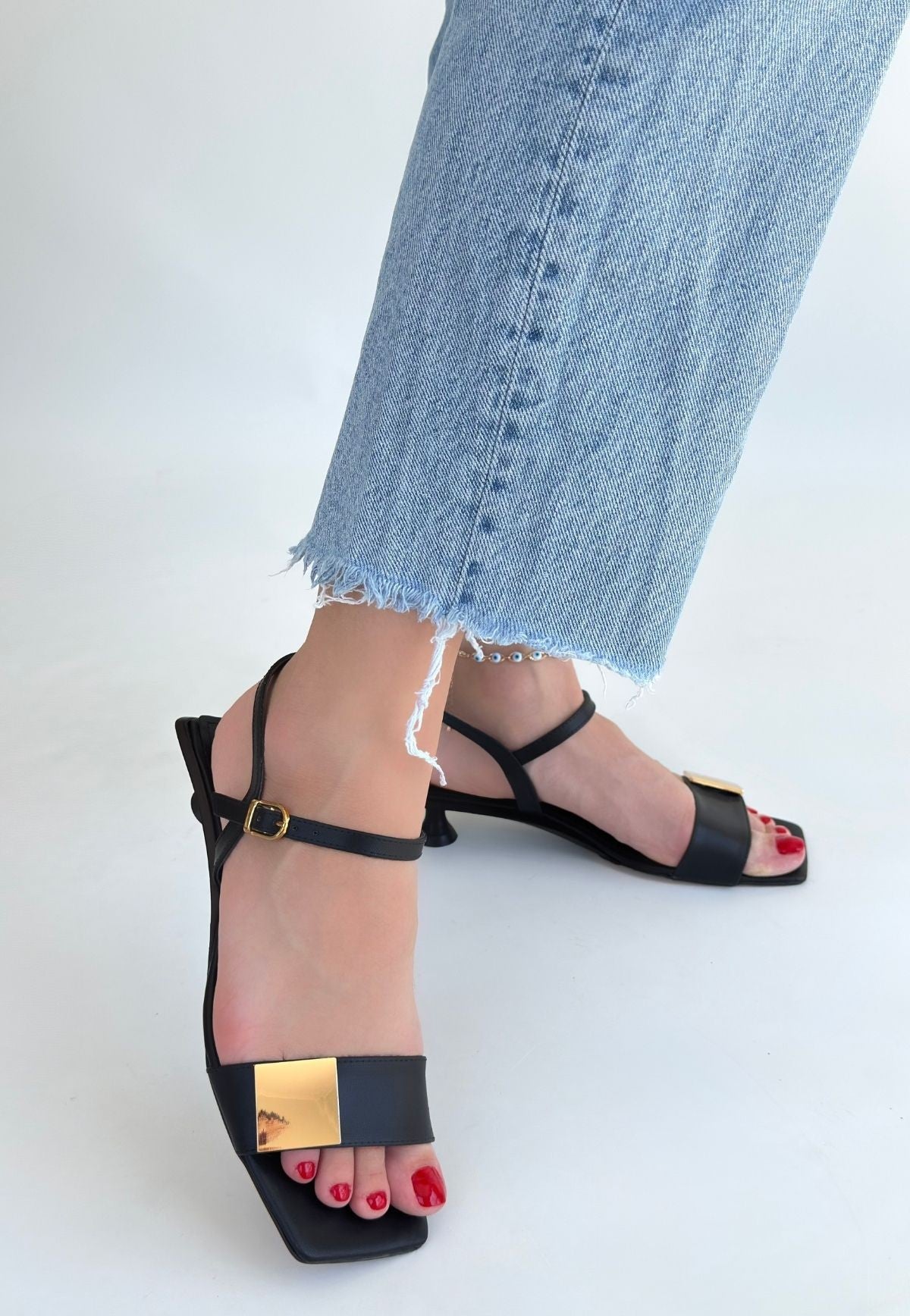 Zıan Siyah Topuklu Ayakkabı