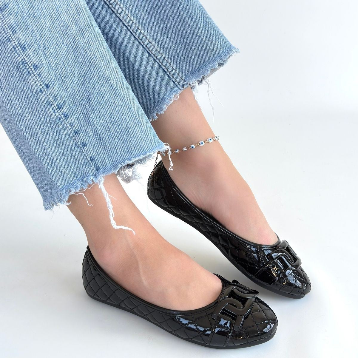 Lawy Siyah Rugan Babet Ayakkabı